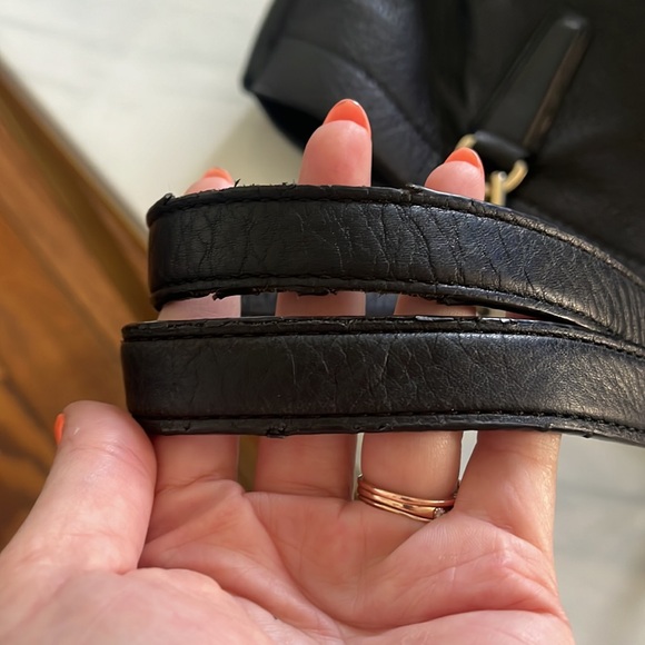 Tory Burch Black Leather Tote - Picture 2 of 4